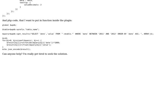 Adding inside wp-plugin jQuery script that receives JSON-formatted data, generated by... смотреть онлайн