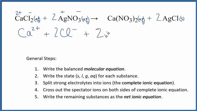 How to Write the Net Ionic Equation for CaCl2 + AgNO3 = Ca(NO3)2 + AgCl смотреть онлайн