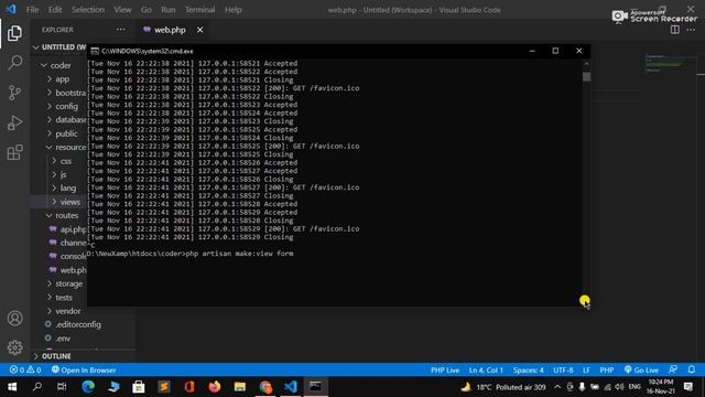 How To Create Views Using php artisan Command In Laravel In Hindi смотреть онлайн