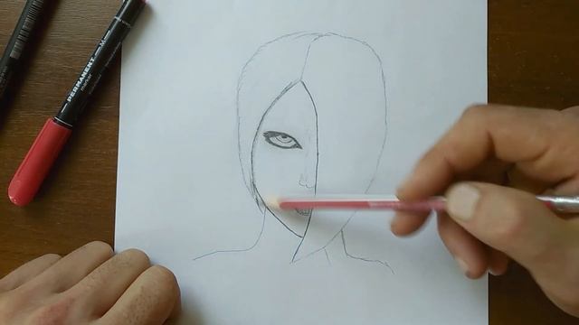 рисунок как нарисовать челку из волос ... нарисовать челку из волос смотреть онлайн