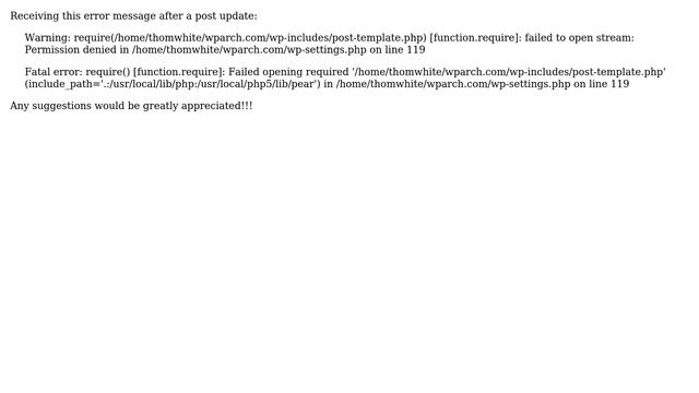 Wordpress: Fatal Error wp-settings.php on line 119 смотреть онлайн