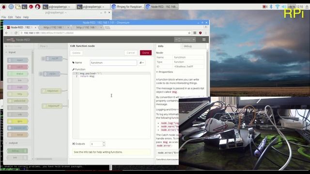 Raspberry Pi + Node-Red + IoT + Lâmpada [-Python] смотреть онлайн