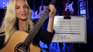 Табулатура для гитары Как читать ТАБЫ на гитаре для начинающих Гитара с нуля Надия Косинская