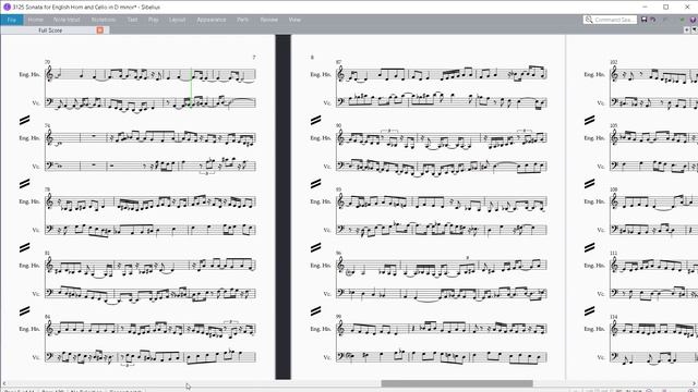 3125 Sonata for English Horn and Cello in D minor смотреть онлайн