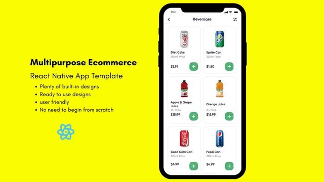 React Native Ecommece App Template смотреть онлайн
