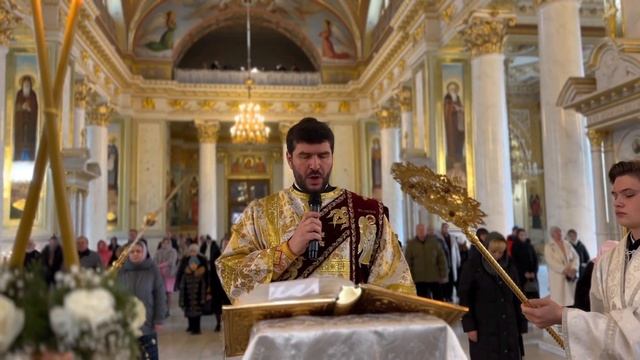 Рождественская Божественная Литургия в Спасо-Преображенском кафедральном соборе города Одессы смотреть онлайн