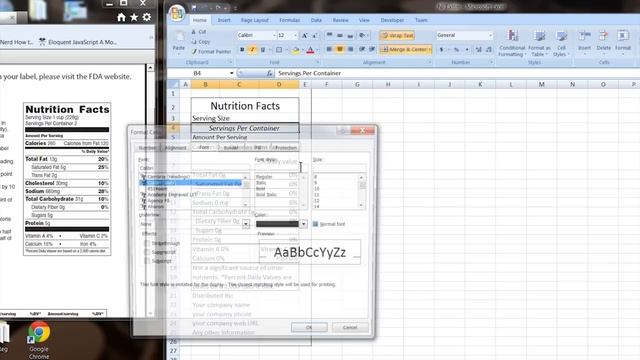 How to Make Your Own Excel Template for Nutrition Facts : Computer Tips смотреть онлайн