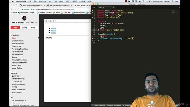 [React js] React Router 4 0 installation and Docs смотреть онлайн