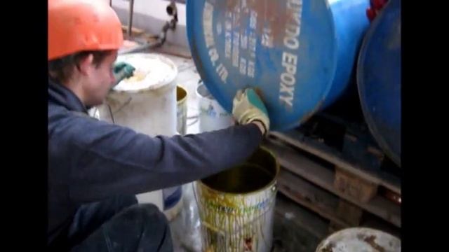 Устройство наливного полиуретанового пола со сводом статического электричества.ООО"ХимЗащита" смотреть онлайн