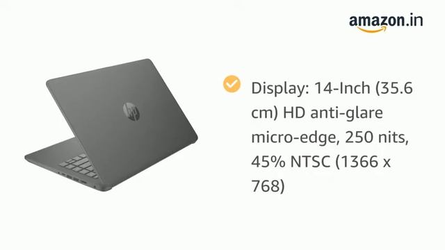 HP 14 (2021) Thin & Light Intel Celeron N4500 Laptop with Alexa Built-in, 8GB RAM, 256GB SSD, 14-in смотреть онлайн
