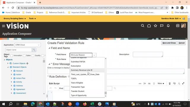 08 - Field Validations and Object Validations in Oracle Fusion Cloud Groovy | Validation Rules смотреть онлайн