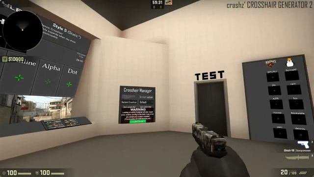 Настройка прицела в CS-GO смотреть онлайн