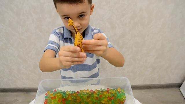 Учим диких животных! Слон,леопард,носорог,крокодил! Learn wild animals!! смотреть онлайн