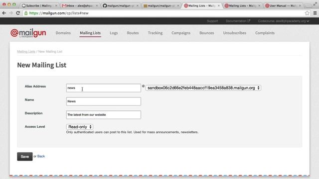 PHP Mailing List: Mailgun Control Panel (3/6) смотреть онлайн
