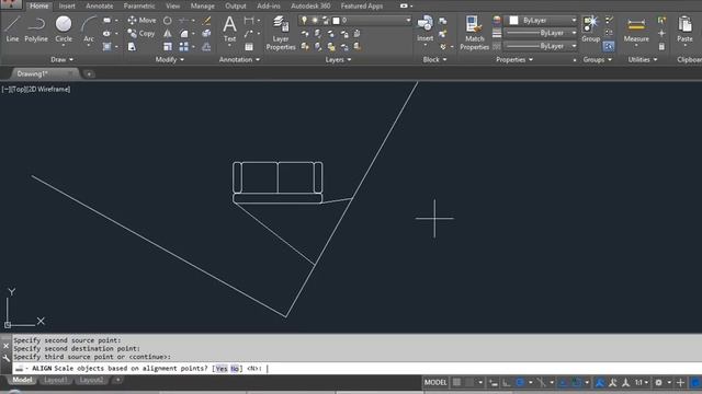 AutoCAD ALIGN Command смотреть онлайн