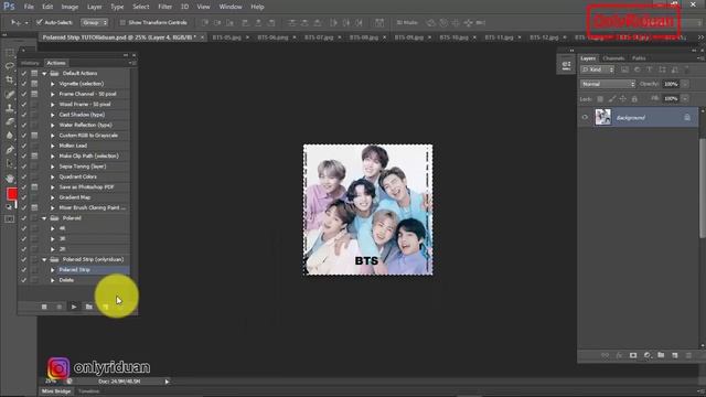 Cara CEPAT Desain Cetak Foto POLAROID 3 STRIP dengan Template Action Polaroid - Potoshop Tutorial смотреть онлайн