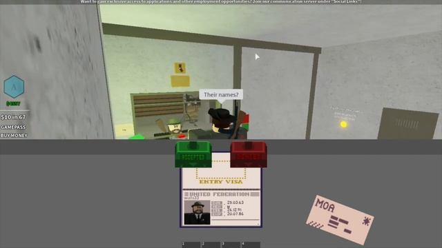 A day in the life of admissions! IRF Roblox - Papers Please смотреть онлайн