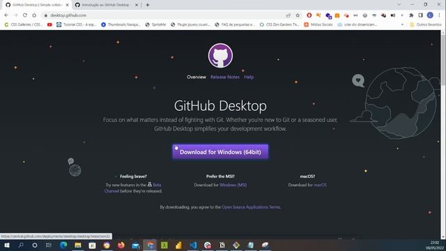 Instalando o Git Desktop para Windows смотреть онлайн