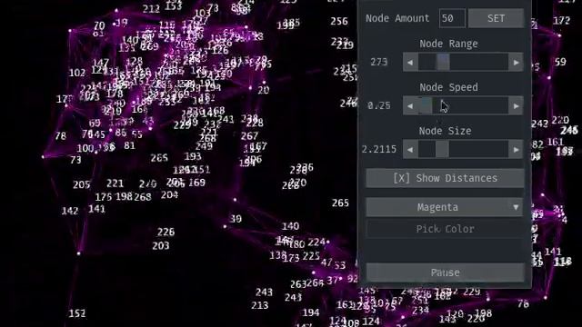 pygame - Floating Nodes (Abstract Connections) смотреть онлайн