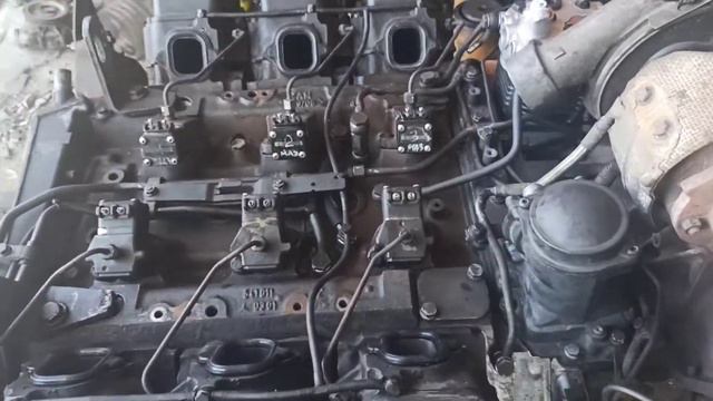 Mercedes Actros OM501LA Первый запуск мотора