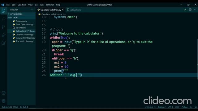 Building a Calculator: Input Statement Editing | Part - 6: Day - 2 | Python смотреть онлайн