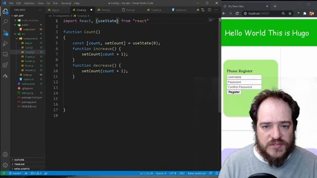 How to create React website: useState Hook | Power Code смотреть онлайн