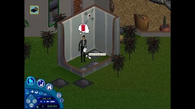 The Sims 1 Gameplay - Burglar Using Teleport to Escape смотреть онлайн