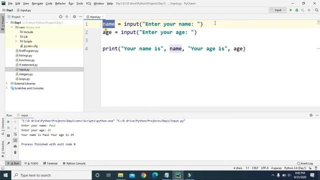 #10 - input function in Python смотреть онлайн