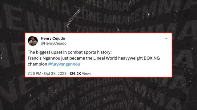 MMA Community Reacts - Tyson Fury vs Francis Ngannou HIGHLIGHTS (Boxing) смотреть онлайн