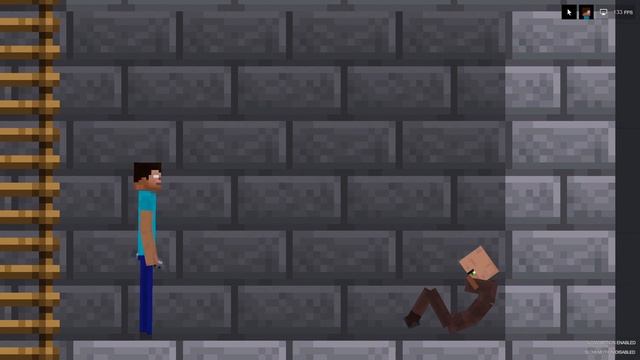 Herobrine's attack on the village 2. Ultimate Minecraft Mod! | People Playground смотреть онлайн