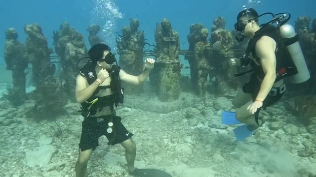 Дайвинг в Канкуне? у острова Женщин?️ музей MUSA? осьминог? риф? смотреть онлайн