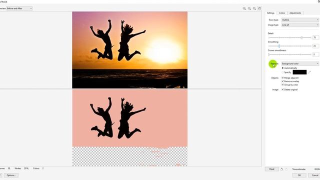 CorelDRAW tutorial - how to Trace (vectorize) bitmap смотреть онлайн