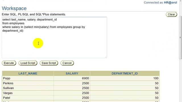 Oracle Class21- Using Subqueries смотреть онлайн