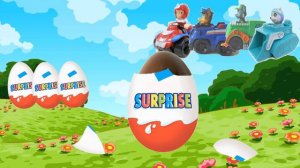 Kinder Surprise Eggs PAW PATROL cartoon toy / Яйца с сюрпризом щенячий патруль мультик игрушки