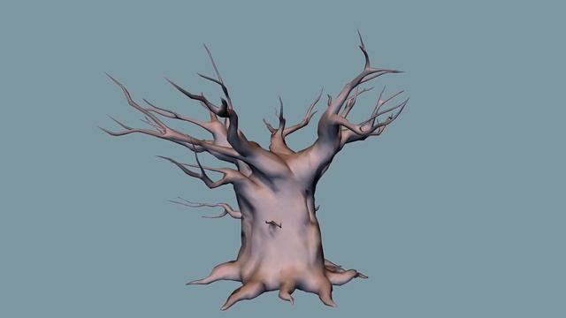 Oak Tree. Low Poly Model. Overview. Дуб. Дерево. Обзор модели. смотреть онлайн