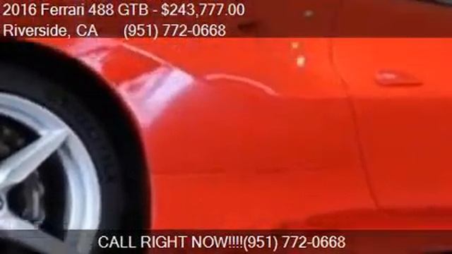 2016 Ferrari 488 GTB Base 2dr Coupe for sale in Riverside, C смотреть онлайн