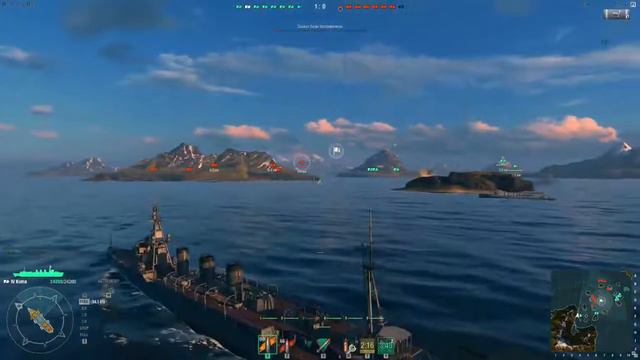 World of Warships Крейсер Kuma смотреть онлайн