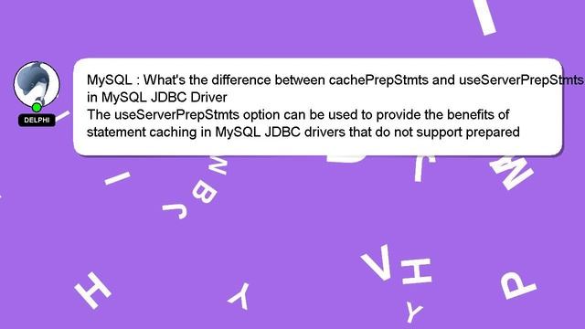 MySQL : What's the difference between cachePrepStmts and useServerPrepStmts in MySQL JDBC Driver смотреть онлайн