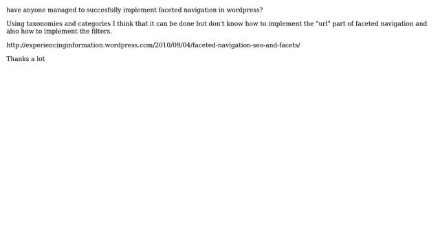 Wordpress: Faceted Navigation in Wordpress смотреть онлайн