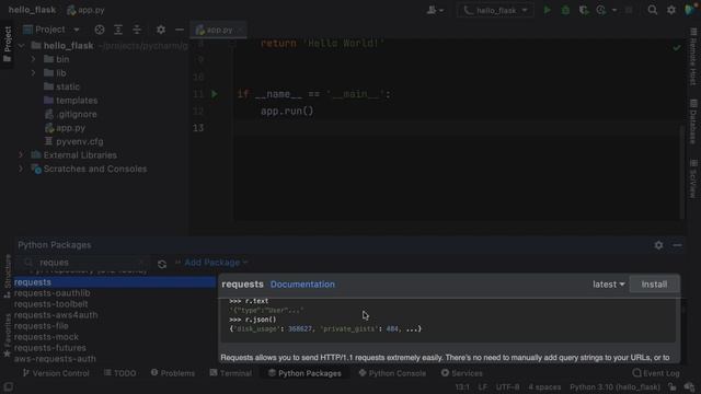 Installing and managing Python packages in PyCharm | Getting started смотреть онлайн