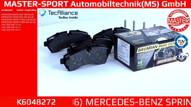 K6048272 | Brake Pads | Master-Sport-Automobiltechnik (MS) GmbH смотреть онлайн
