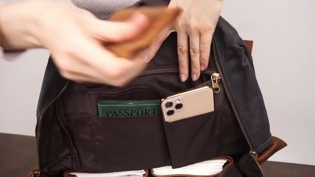 Обзор серого мужского рюкзака для путешествий Vintage 20108 смотреть онлайн