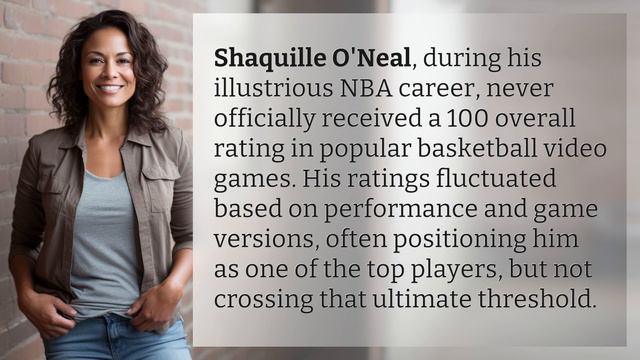 Did Shaq ever have a 100 overall? смотреть онлайн