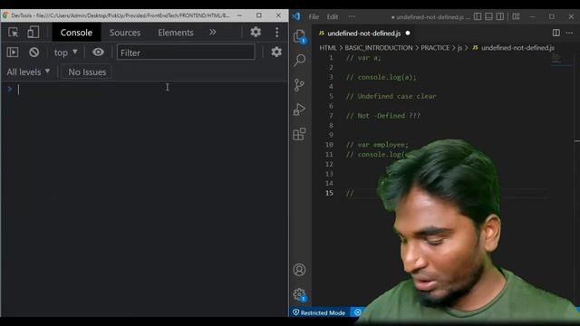 What is Undefined and Not Defined | Vanakam JavaScript Ep. 07 By - Vino смотреть онлайн