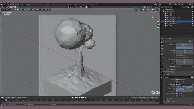 LOW POLY Tree In 5 MINUTES - Blender 2.9 Tutorial смотреть онлайн