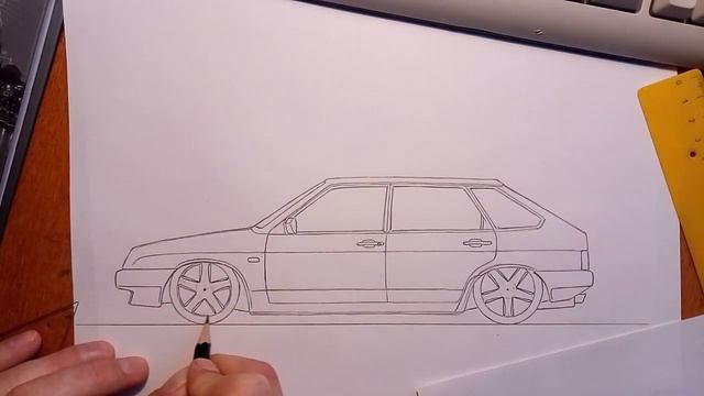 Рисуем ваз 2109 БПАН смотреть онлайн