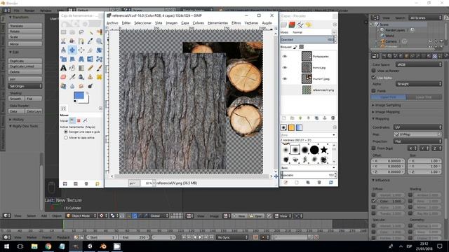 JUEGOS: Blender - Gimp - Unity - Texturizado y Relieve. смотреть онлайн