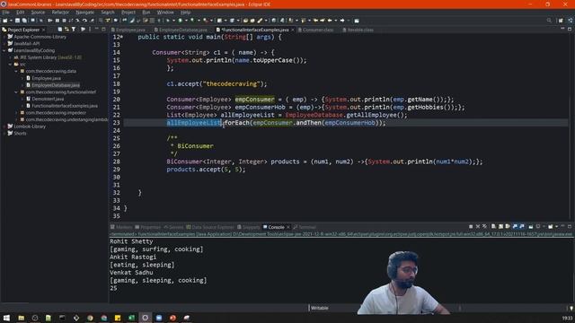 Java 8 | Functional Interface - BiConsumer Interface смотреть онлайн