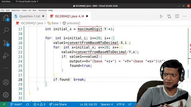 Smallest Base Problem | ISC Computer Science Practical | 2004 | Q1 | SOLVED | Java смотреть онлайн