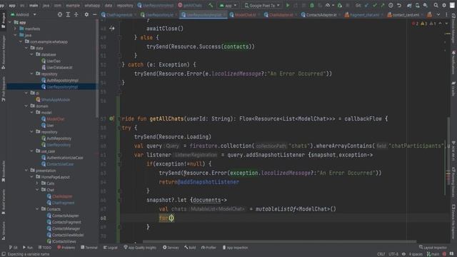 WhatsApp Clone App Clean Architecture Kotlin Android Studio Part 5 смотреть онлайн
